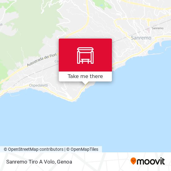 Sanremo Tiro A Volo map