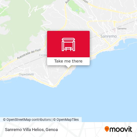 Sanremo Villa Helios map