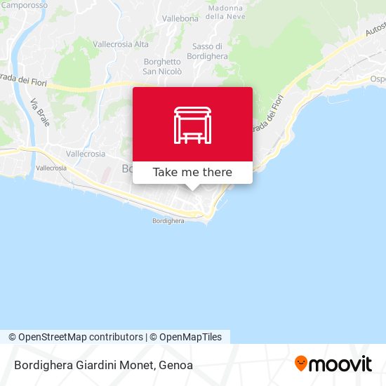 Bordighera Giardini Monet map