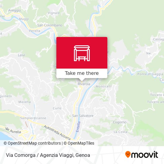 Via Comorga / Agenzia Viaggi map