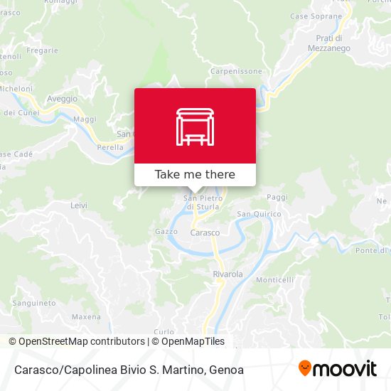Carasco / Capolinea Bivio S. Martino map