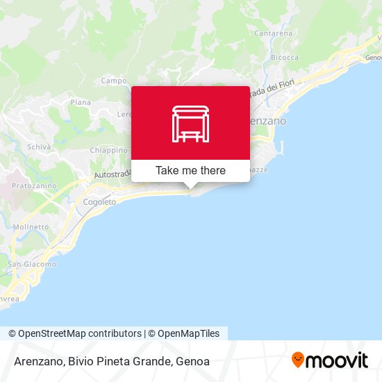 Arenzano, Bivio Pineta Grande map