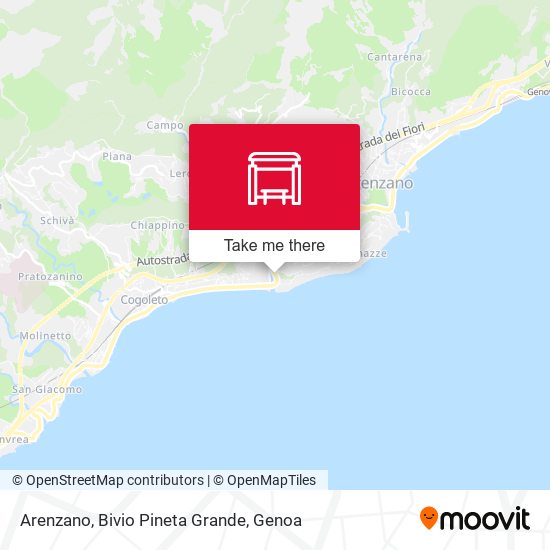 Arenzano, Bivio Pineta Grande map