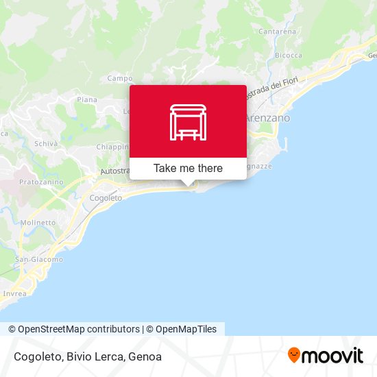 Cogoleto, Bivio Lerca map