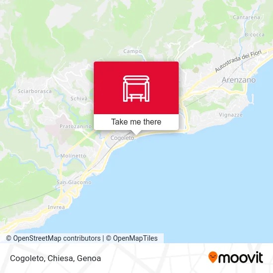 Cogoleto, Church map