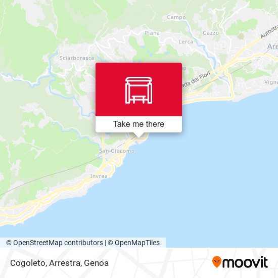 Cogoleto, Arrestra map