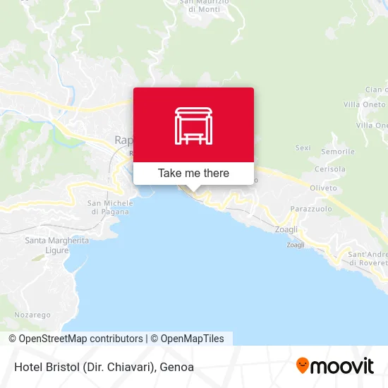 Hotel Bristol (Chiavari Direction) map