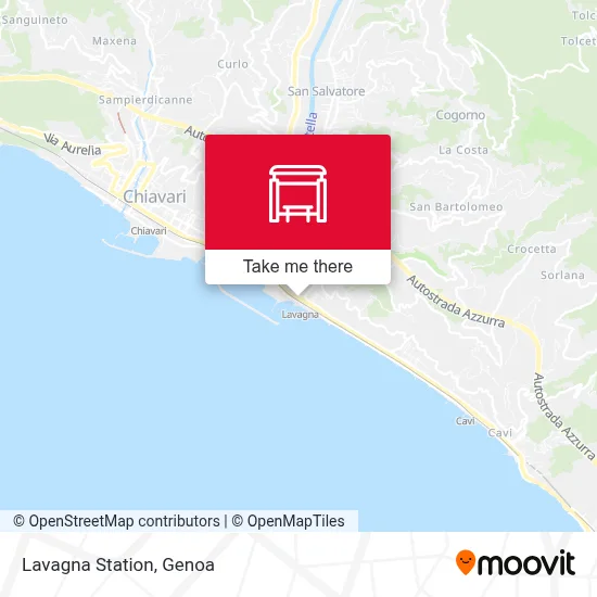 Lavagna Station map
