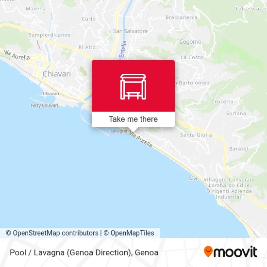Pool / Lavagna (Genoa Direction) map