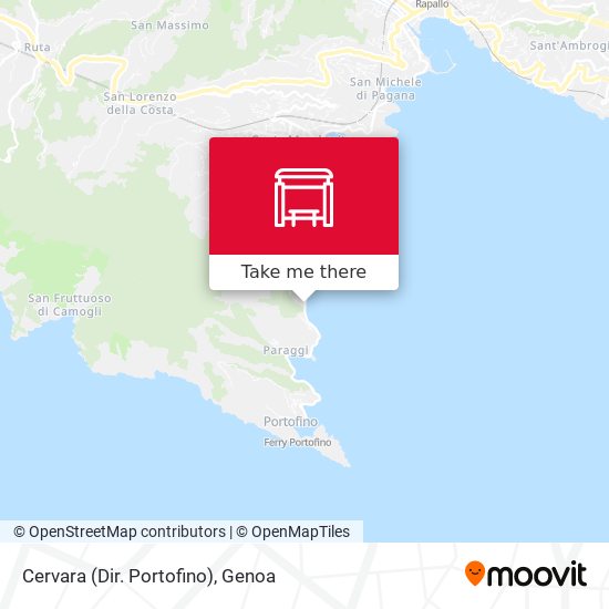 Cervara (Dir. Portofino) map