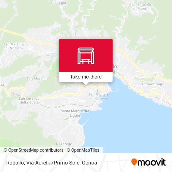 Rapallo, Via Aurelia / Primo Sole map