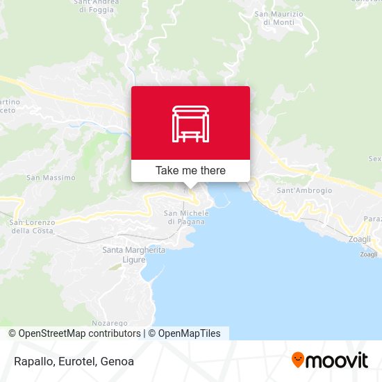 Rapallo, Eurotel map