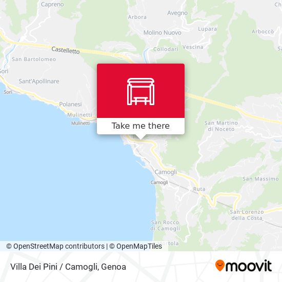 Villa Dei Pini / Camogli map