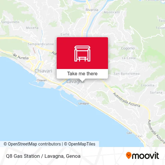 Q8 Gas Station / Lavagna map