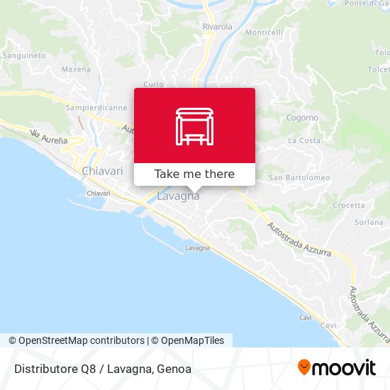 Distributore Q8 / Lavagna map