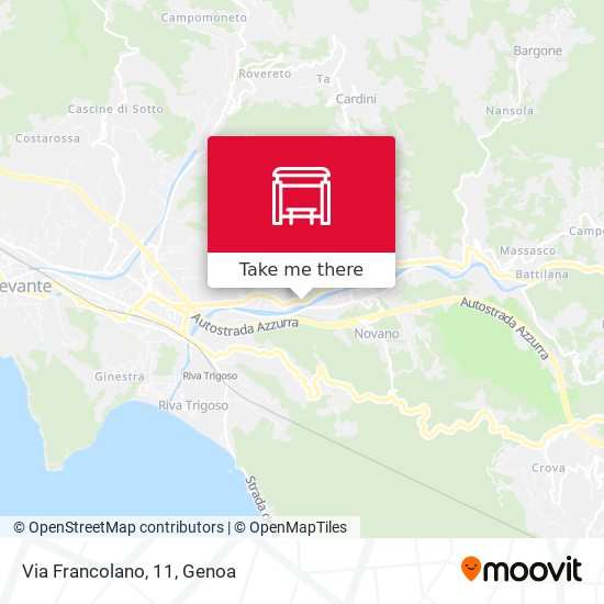 Via Francolano, 11 map
