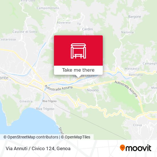 Via Annuti / Civico 124 map