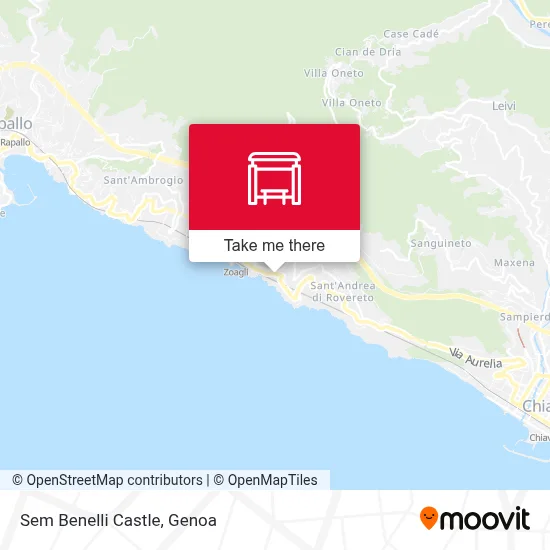 Sem Benelli Castle map