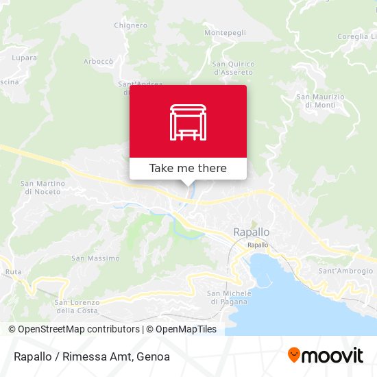 Rapallo / Rimessa Amt map