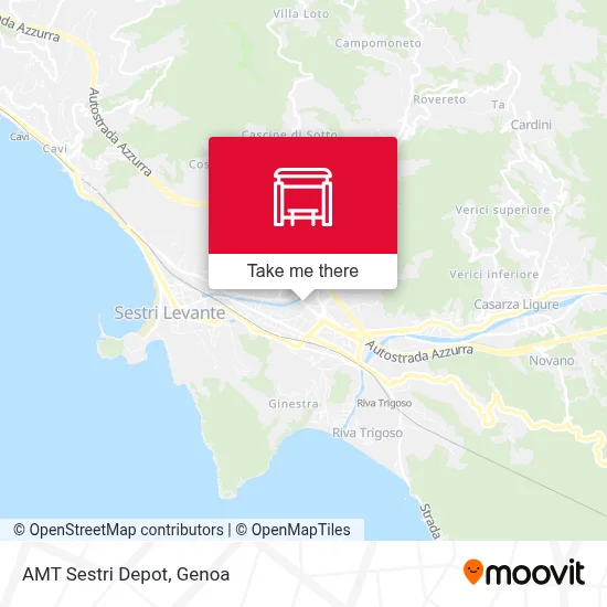 AMT Sestri Depot map