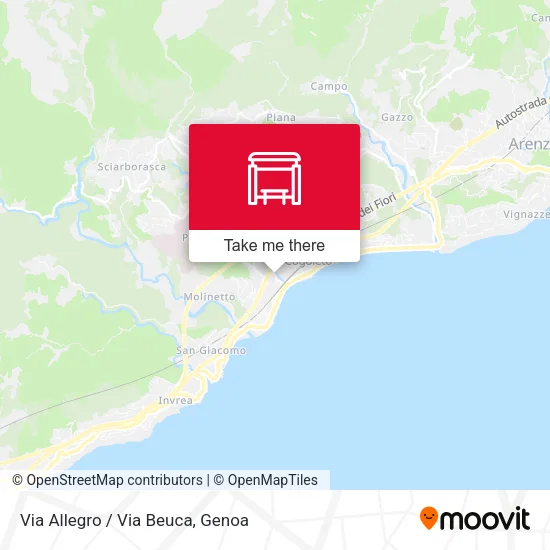 Via Allegro / Via Beuca map