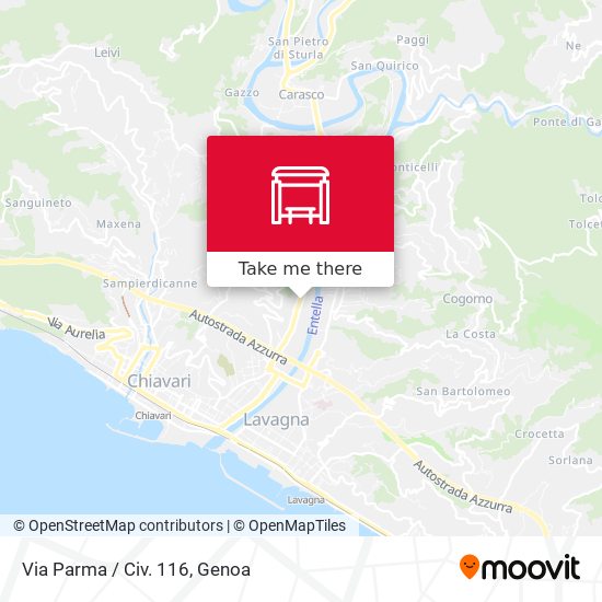 Via Parma / Civ. 116 map
