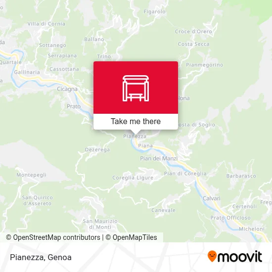 Pianezza map
