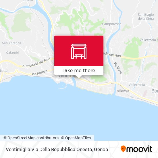 Ventimiglia Via Della Repubblica Onestà map