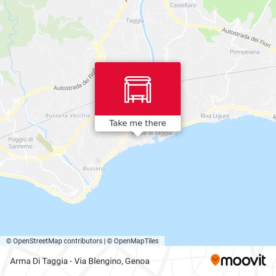 Arma Di Taggia - Via Blengino map