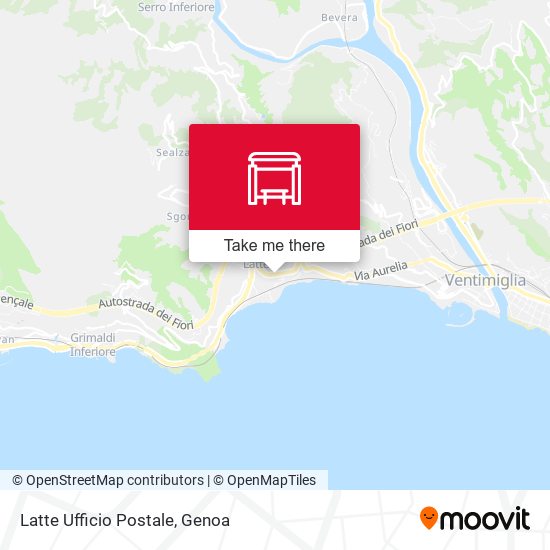 Latte Ufficio Postale map