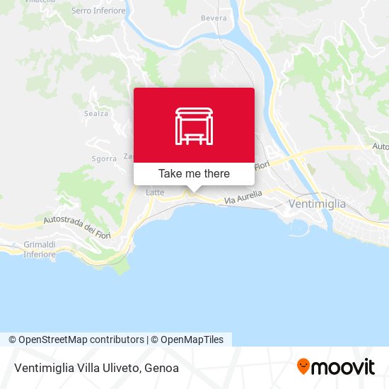 Ventimiglia Villa Uliveto map