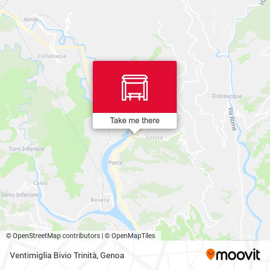 Ventimiglia Bivio Trinità map