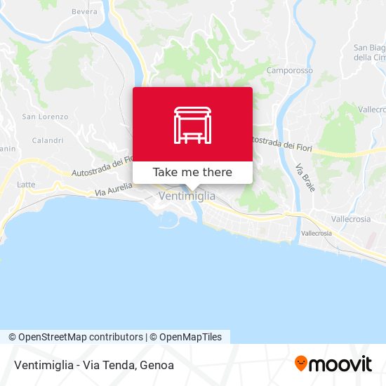 Ventimiglia - Via Tenda map