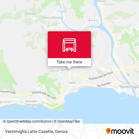 Ventimiglia Latte Casette map