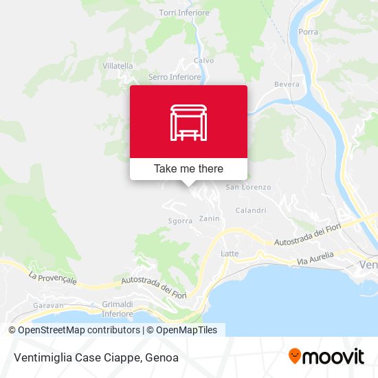 Ventimiglia Case Ciappe map