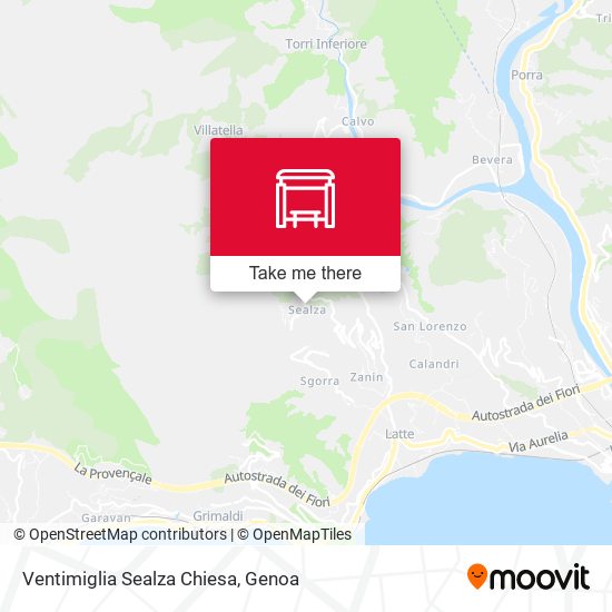 Ventimiglia Sealza Chiesa map