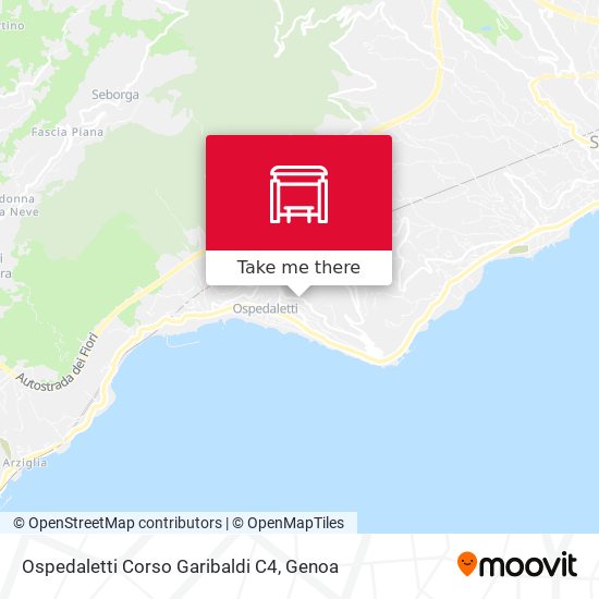 Ospedaletti Corso Garibaldi C4 map