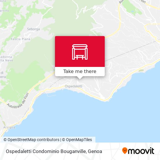 Ospedaletti Condominio Bouganville map