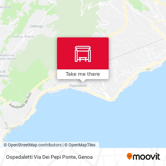 Ospedaletti Via Dei Pepi Ponte map