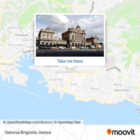 Genova Brignole map