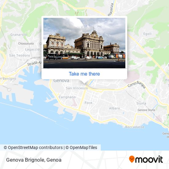 Genova Brignole map