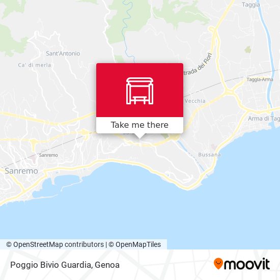 Poggio Bivio Guardia map