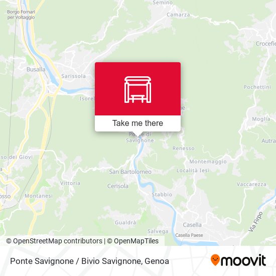 Ponte Savignone / Bivio Savignone map