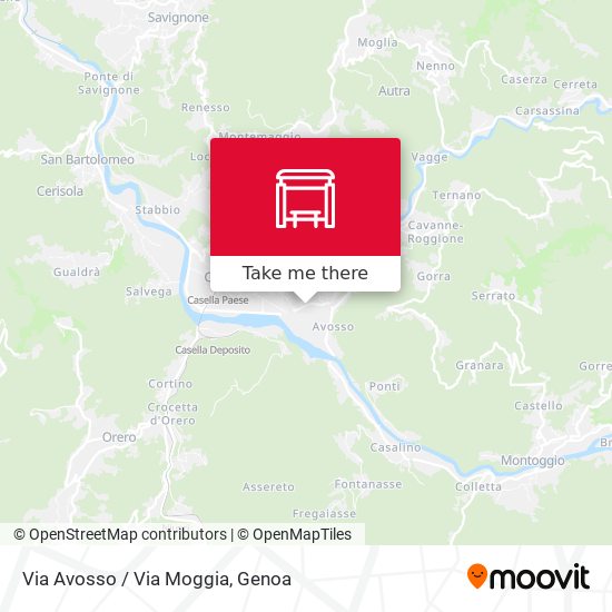 Via Avosso / Via Moggia map