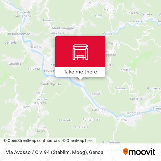 Via Avosso / Civ. 94 (Stabilm. Moog) map