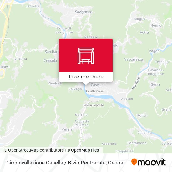 Circonvallazione Casella / Bivio Per Parata map