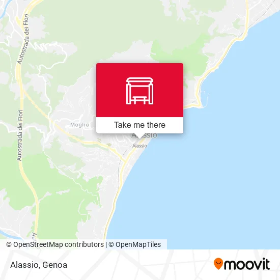 Alassio map