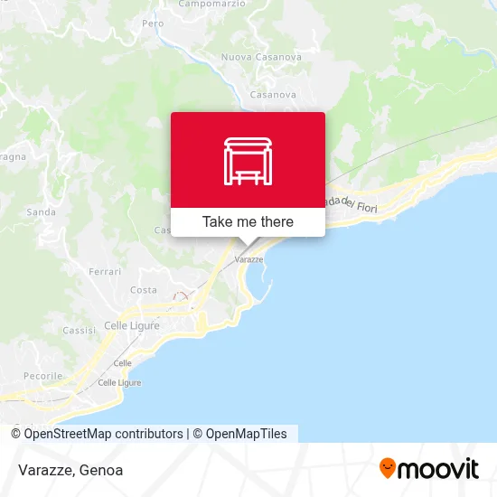 Varazze map