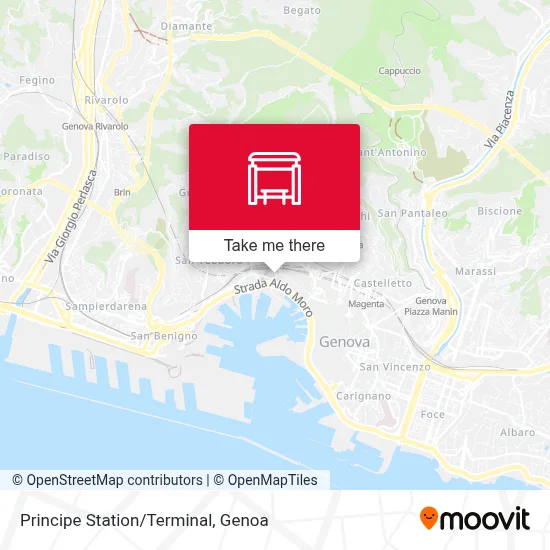 Principe Station/Terminal map