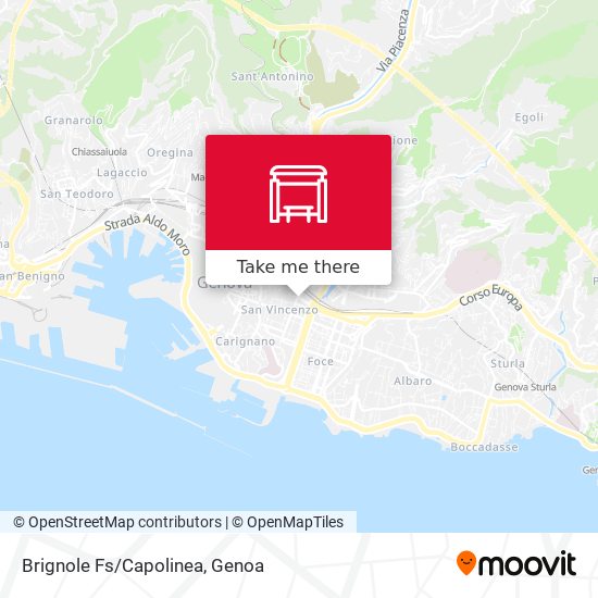 Brignole Fs/Capolinea map